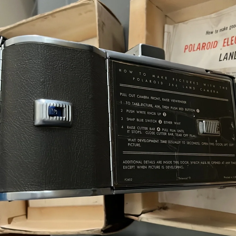 Vintage Polaroid Electric Eye Camera J66 in original box
